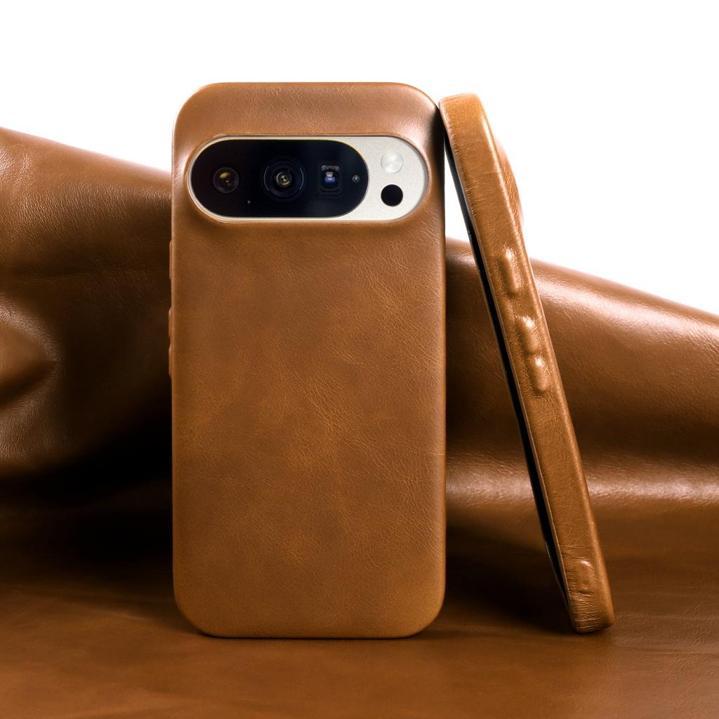 Vintage Genuine Leather Back Case for Google Pixel 11 10 Pro XL 10A Pixel11Pro 9 9A 8 7 6 Full Wrapped Phone Cases Fundas Coque