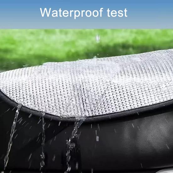 Universal Motorcycle Seat Cushion Sun Protection Aluminum Foil Sunshield Waterproof Heatproof Summer