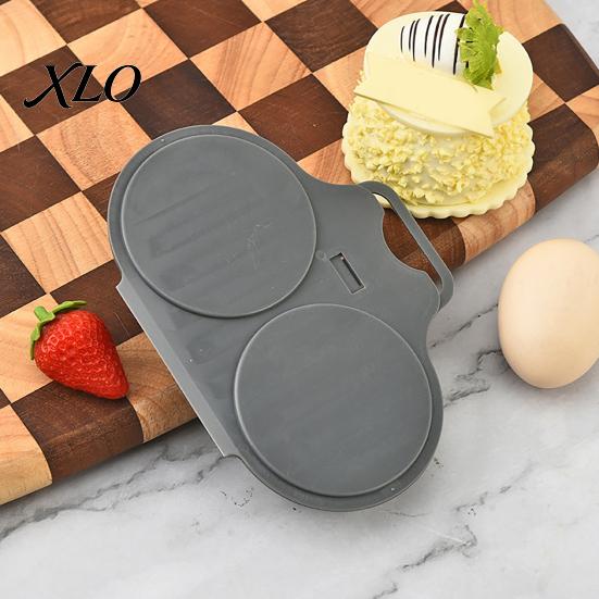 Heat Resistant Egg Poacher Dual Cavity with Lid & Handle, Quick-Heat Microwave Safe Kitchen Gadget for Eggs Cooker 2 Eggs, Quick Oil-Free Cooking,