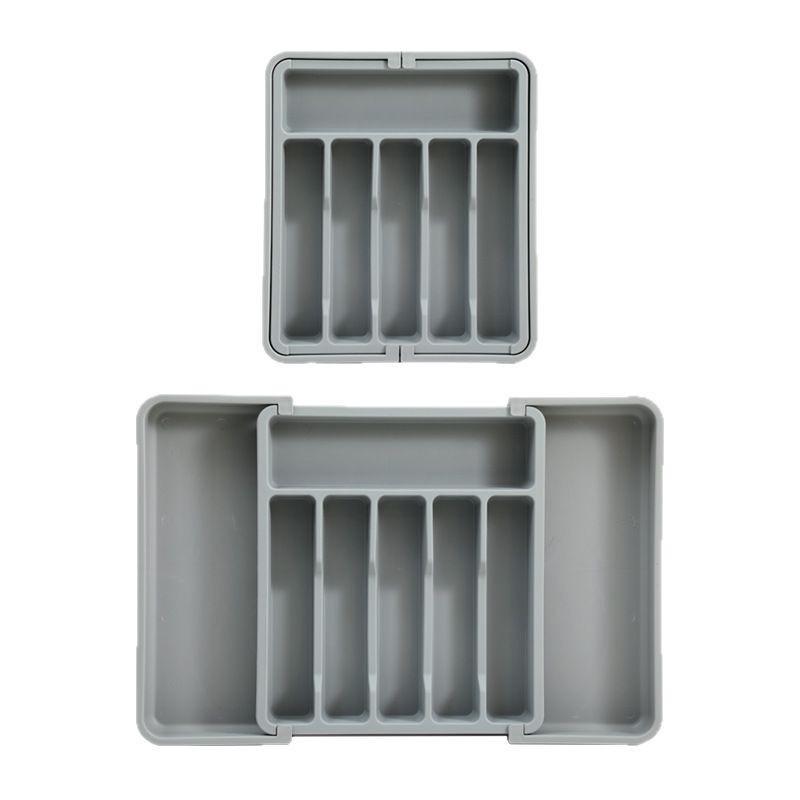 Plastic Multifunctional Drawer Organizer for Kitchen Counter Utensils Adjustable Kitchen Storage Organizer Tray  Decorative Tray