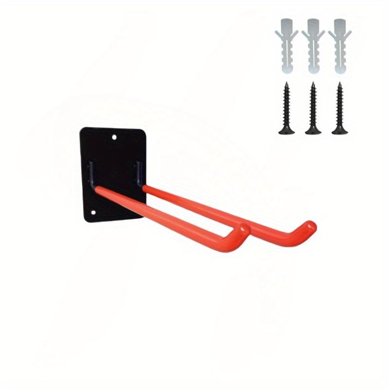 1pc Heavy Duty Steel Wall-Mounted Garage Storage Hook Organizer - Multi-Functional Tool Hanger for Shovels, Rakes, Garden Tools - Space