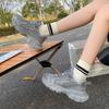 Rhinestone dad shoes women's spring new lace-up thick-soled heightening versatile sports shoes casual shoes