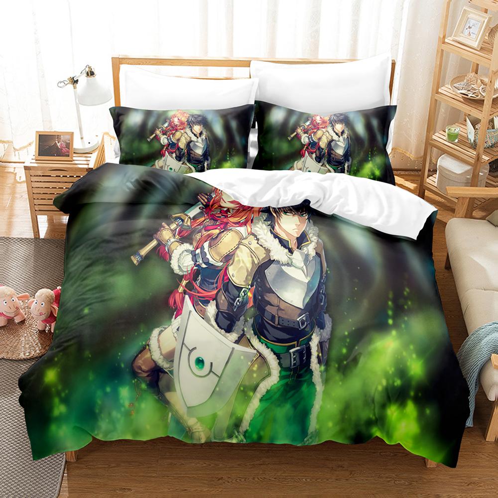 New Anime The Rising Of The Shield Hero Bedding Sets Duvet Cover Set With Pillowcase Twin Full Queen King Bedclothes Bed Linen