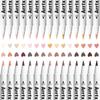 Arrtx Acrylic Paint Skin Realistic Skin Brush for Illustrations and Suitable for Professionals and Beginners Markers, Tones, 30-Color Set, Tones,