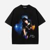 Trendy Singer BILLIE EILISH Peripherals Tshirts Unisex Women New Listing American High Street Hip Hop Cotton Tees