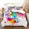 3D Football Series Bedding Set Sports Quilt Cover and Pillow Case 2/3 Pieces Suitable for Home Decoration of Boys' Football Fans' Rooms