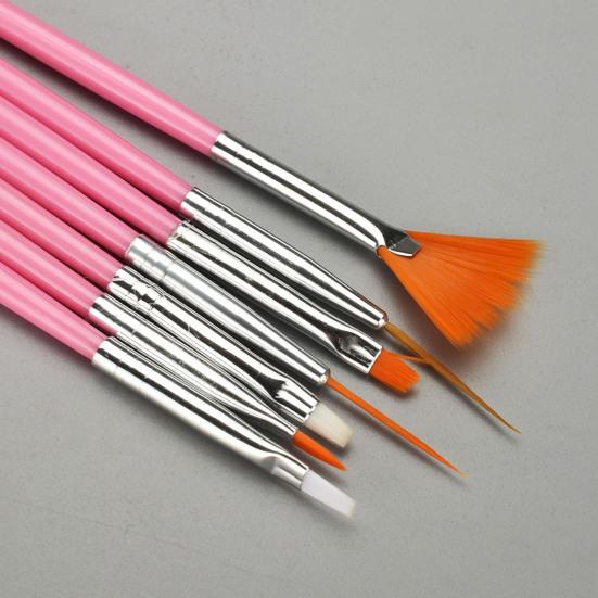 15 Pcs/Set Nail Painting Pen Images Drawing Professional Lightweight Nail Brush Long  Handle Various Shapes Pen for Women