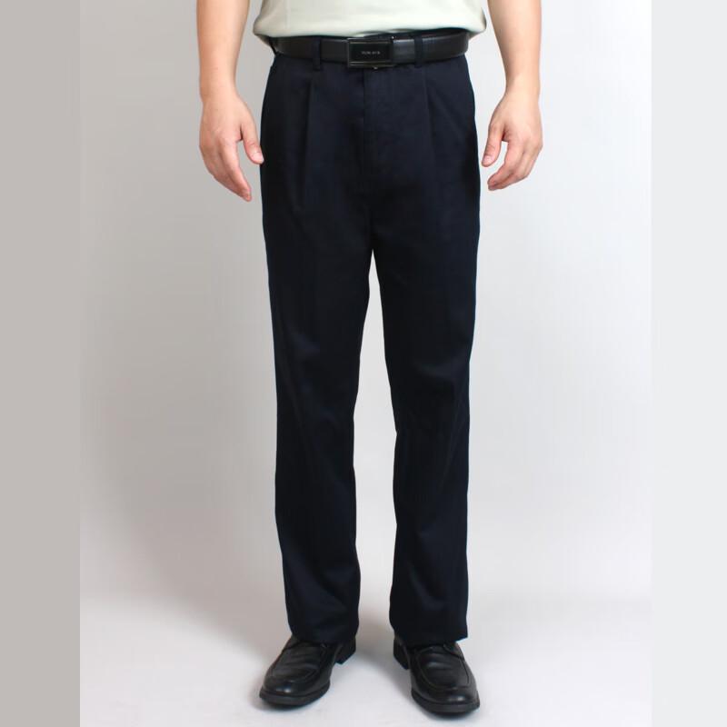 

Yáyùn Men s Four-Season 99% Cotton Business Casual Straight-Leg Pants 37