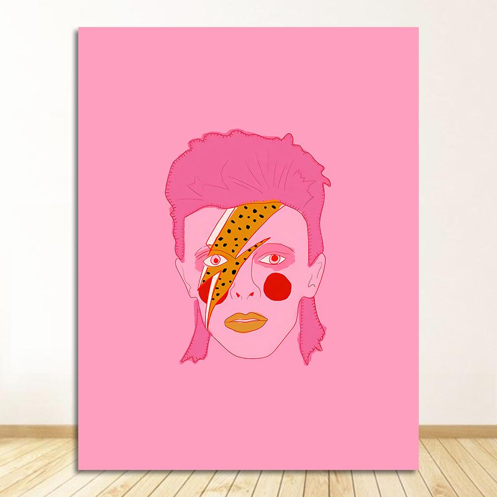Pittura su Tela Arte da Parete Stile Rosa Lettera Lucky You Immagini Per Soggiorno Moderno Decorativo Nordico Astratto Poster Linea Faccia