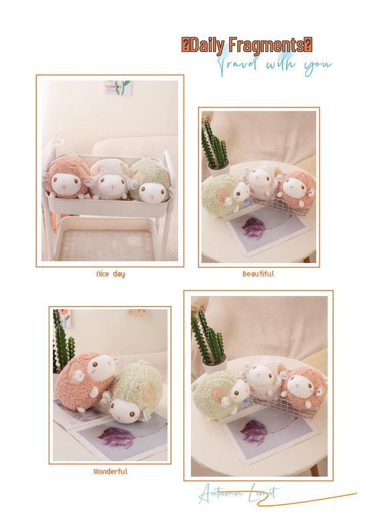 Cute Little Sheep Plush Doll - Kids' Comfort Pillow & Hug Companion