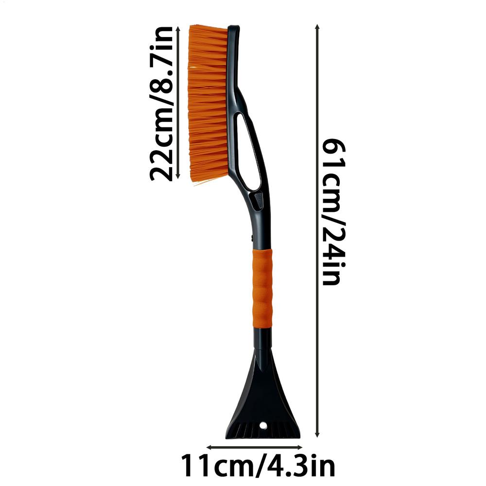Car Snow Brush Outdoor Car Window Windshield Snow Ice Brush Shovel With Ergonomic Grip For Vehicle Glass Snowy Day Outdoor
