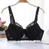 Ultra-Thin Lace Bra: Sexy, Large-Size, No Sponge, Gathered Fit