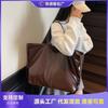 New Literary and Retro Versatile Shoulder Bag Women's Casual Simple Commuting Large-capacity Tote Bag Portable Large Bag