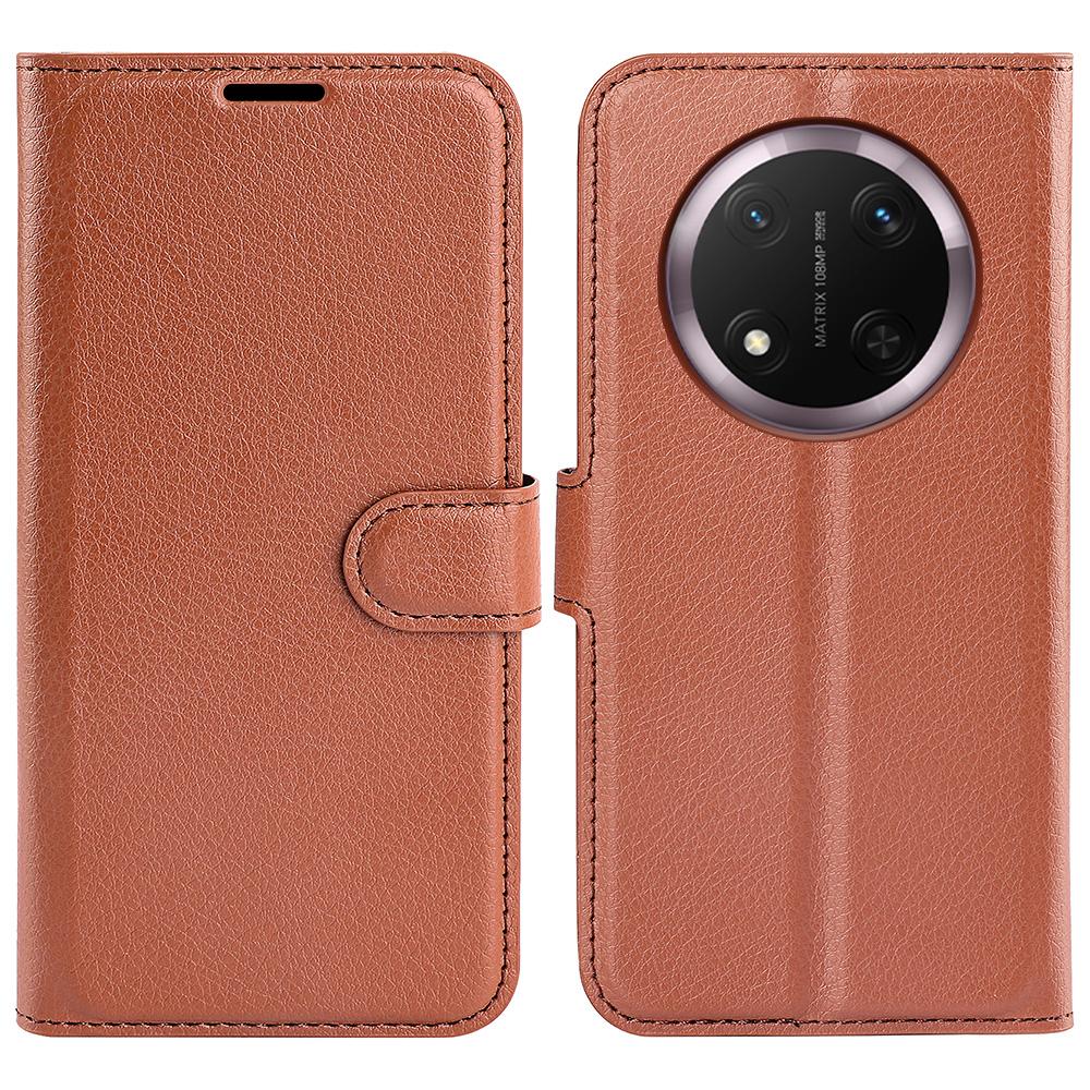 For Honor Magic7 Lite 5G/X9c 5G/X60 Pro 5G Case Litchi Texture Shockproof Leather Wallet Phone Cover