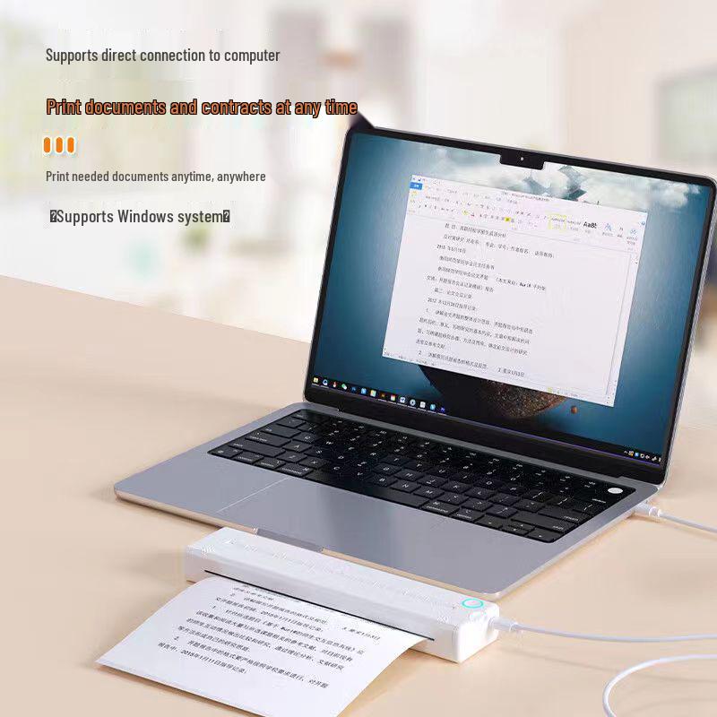 A4 Portable Bluetooth Thermal Tattoo Printer for Home, Office, or Students - Inkless & Mini