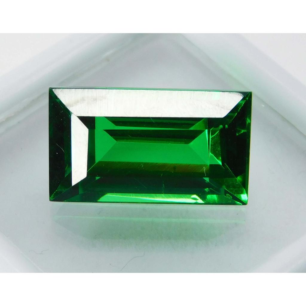 Natural Green Tourmaline Loose Gemstone Baguette Shape 10 Ct Certifeid October Birthday Birthstone