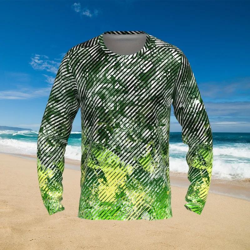 Męska koszulka T-shirt Geometria Odzież Ubrania Druk 3D Ulica Wakacje Długi rękaw Moda Przesadzony Projektant