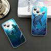 Fashion Trend Animal Sharks Phone Case Tempered Glass For Iphone 14 13 12 11 Pro Mini XS MAX 14Plus X XS XR Fundas