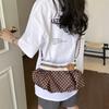 Korean Style Polka Dot Shoulder Bag Cute Pleated Underarm Bag Nylon Crossbody Bag  Travel Bag
