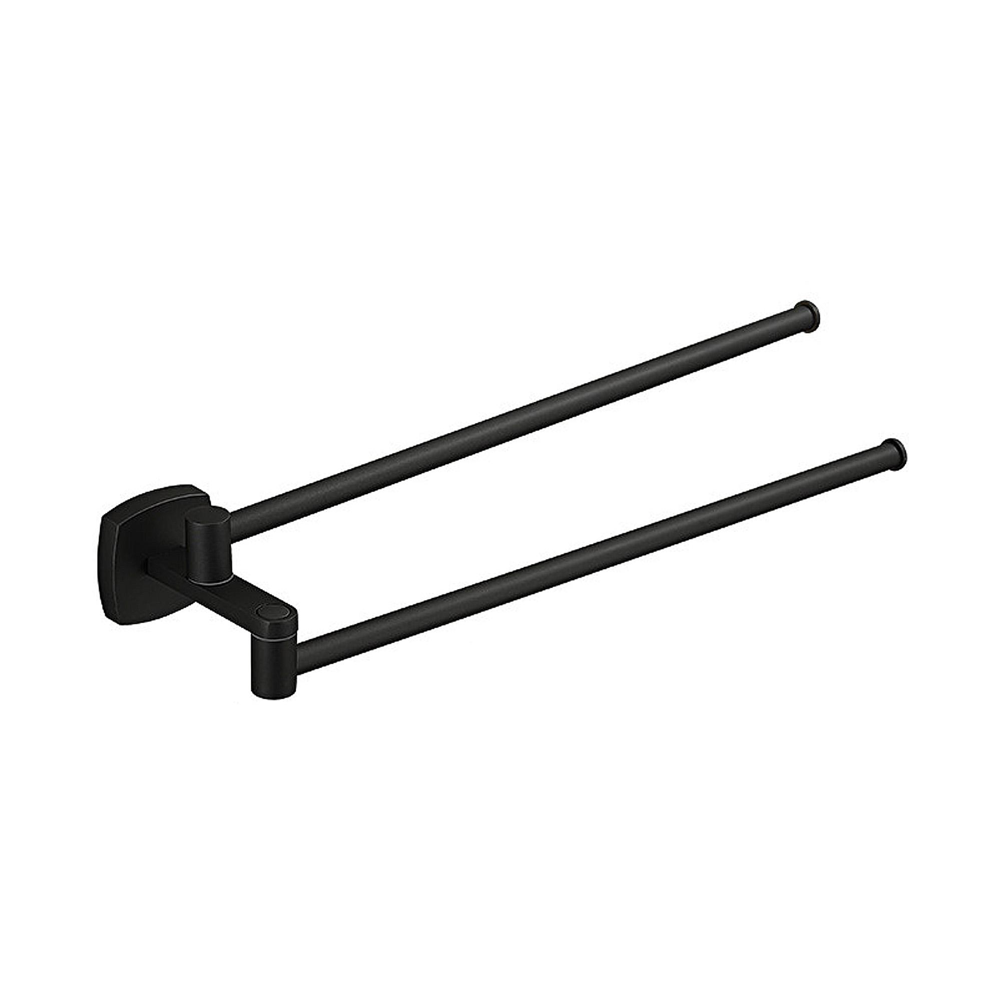 Bathroom towel bar, folding towel rack чёрный
