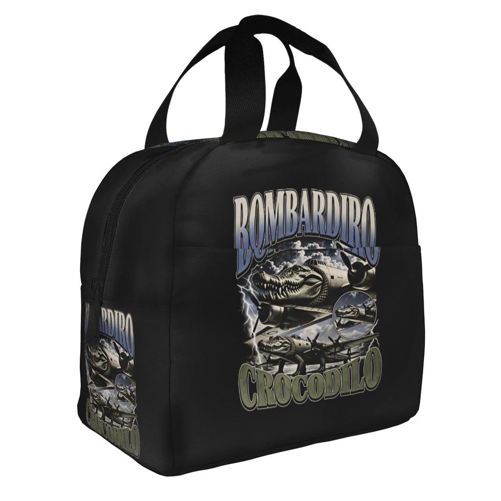 Italian Brainrot Lirili Larila Insulated Lunch Bag for Women Resuable Funny Meme Cooler Thermal Bento Box School