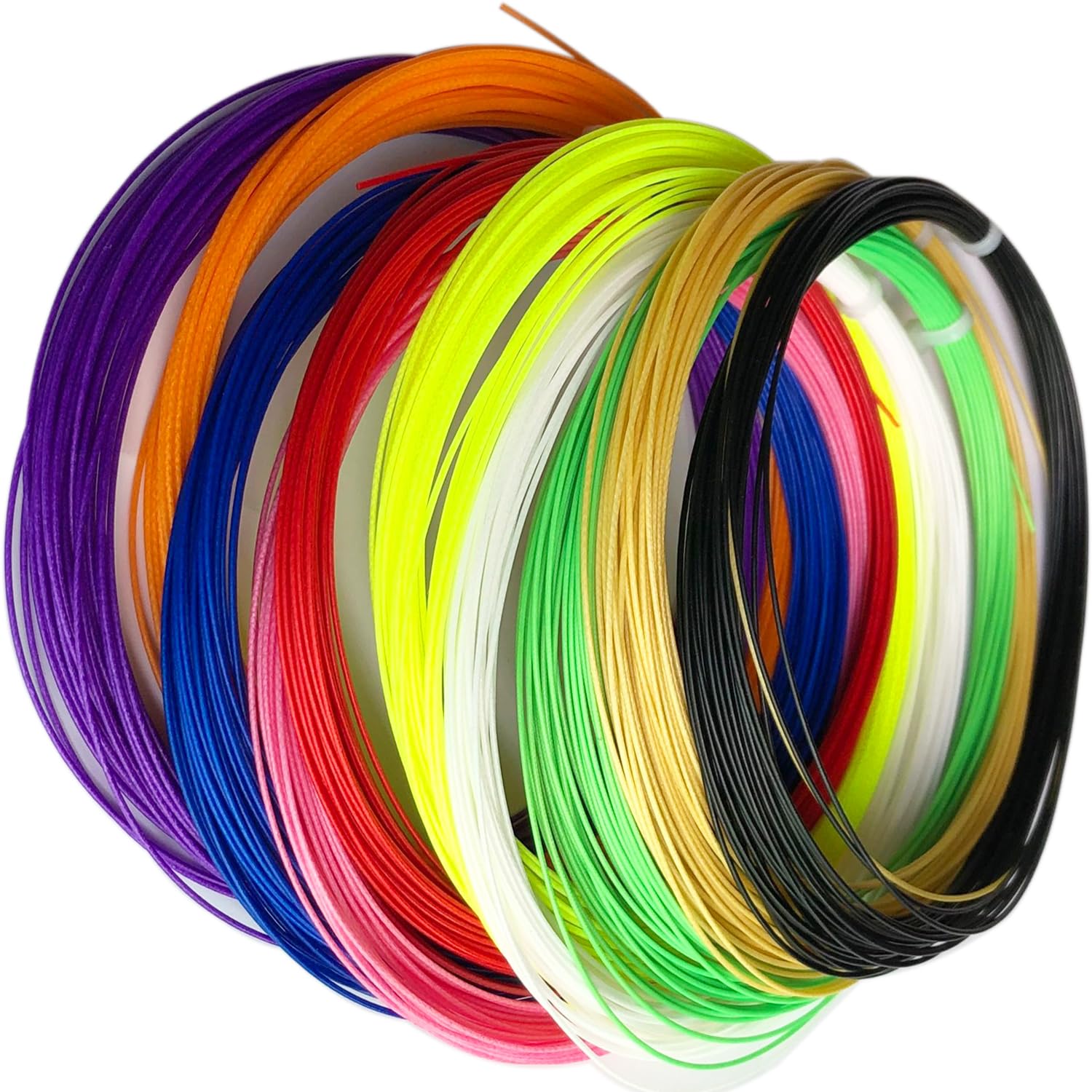 

Set of 10 Badminton Ideal for Beginners and Training Strings, 10m, [Product]