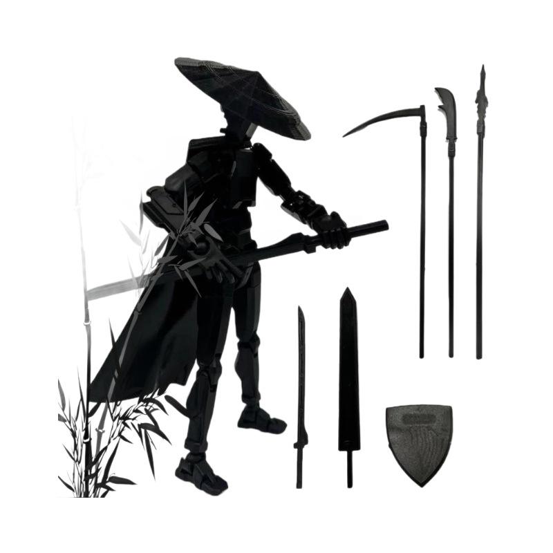 Articulated Figure Lucky Doll: Multi-jointed 3D-Printed Xia Ke Xing Series DIY Desktop Decoration