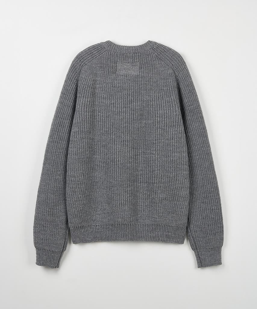 NODU Saddle Hazzi Essential Raglan Knit [Gray]
