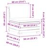 Garden Center Sofa Solid Acacia Wood Brown