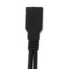 Black USB 2.0 Extension Cable A Double Female to Male Data Hub Power Adapter Y Splitter USB Charging Power Cable