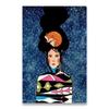 Vintage Abstract Girl Long Hair Flower Women Wall Art Canvas Painting Fashion Poster Wall Pictures For Living Room Home Decor