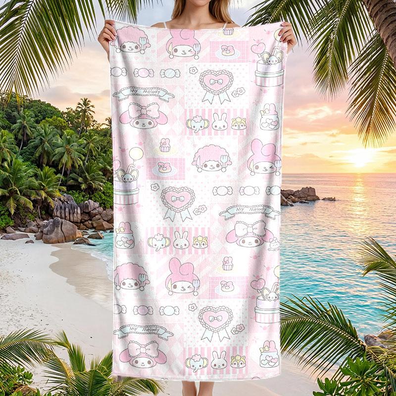 Large Beach Towel Quick Dry Absorbent Towel For Beach IndoorMy Melody