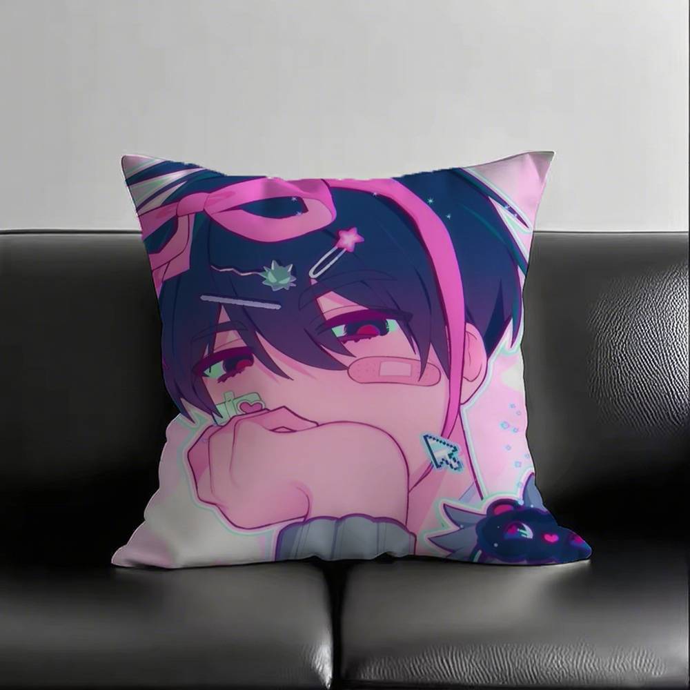 Cooler Anime-Junge Ivan Revers-Kissenbezug Quadratisch Schlafzimmer Sofa Freizeit Komfort Kissen Auto Wohnzimmer Heimdekoration