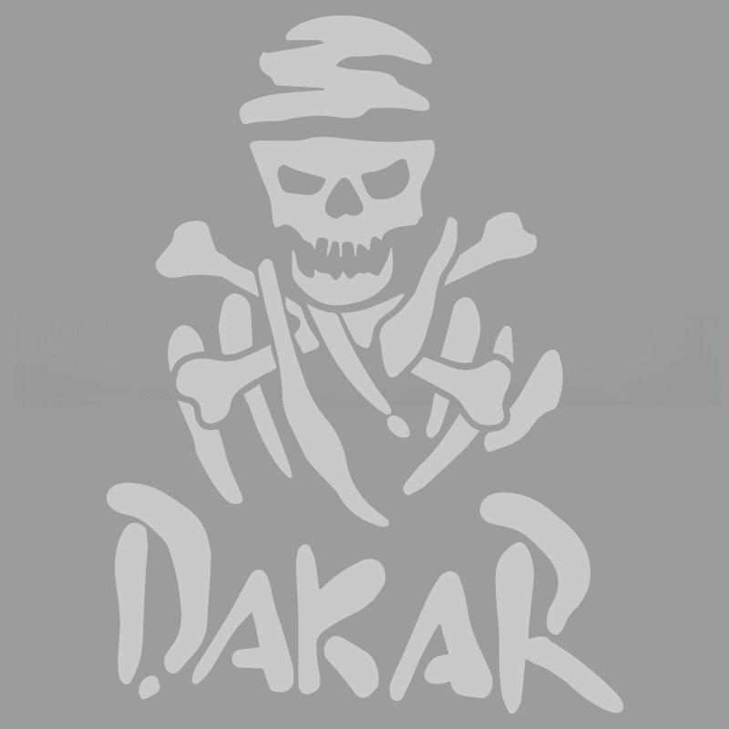 Çizgi film hayranları ve sevenler için havalı kuru kafa çerçevesi Dakar yaratıcı&komik çıkartmalar, araba kamyon motosikletler ve dizüstü bilgisayarlar için yüksek kalite