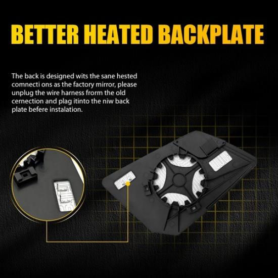 Driver Left Side Exterior Heated Mirror Klass For KMC Acadia, Outlook Traverse K