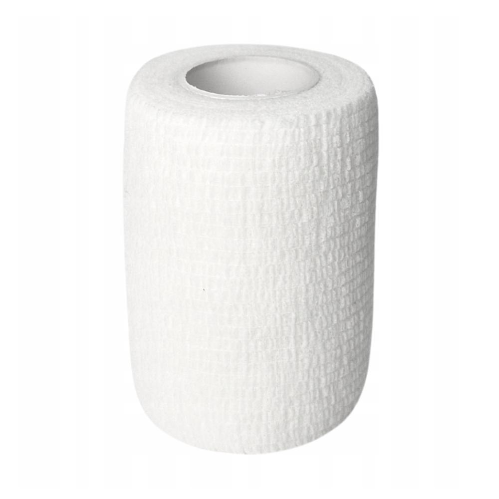 Cohesive Self-Adhesive Bandage 7.5cm x 4.5m White Elastic Latex-Free Coban Bandage 1 Pcs