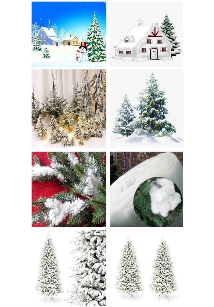 Großes simuliertes Schnee-Pulver für Weihnachts-Bastelarbeiten - Künstliche Fake-Schneeflocken