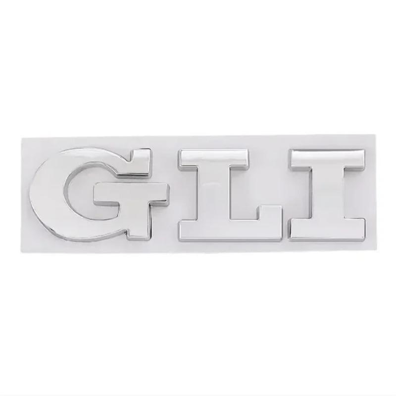 3D Metal Car Letters GLI Logo Rear Trunk Front Grill Badge Emblem Sticker Decals For Jetta MK2 MK4 MK5 MK6 MK7 MK8