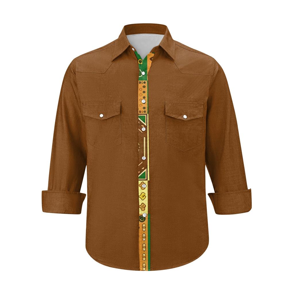 Men'S Fashionable Lapel And Shoulder Length Short Sleeved Casual Top