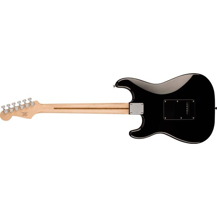 Squier Sonic Stratocaster HSS, Maple Fingerboard, Black Pickguard, Black with Soft Case