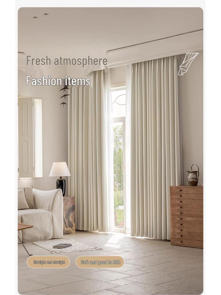 Perdele Blackout Shaoxing: Design Modern Minimalist, Bumbac-In Gros, Blocare Soare, Izolare Termică, pentru Dormitor și Living.