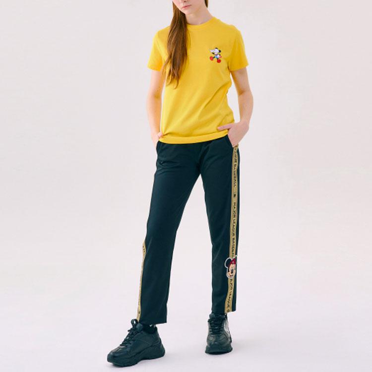 New Disney X MLB X Disney T Shirts Unisex Yellow 31TSK2031-45Y