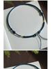 Hand-Woven Amber Turquoise Dzi Bead Sweater Chain for Men and Women