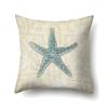 Polyester Pillowcase Peach Leather Velvet Cushion Cover Marine Life Seahorse Octopus Printed Pillow Bedside Cushion Cover