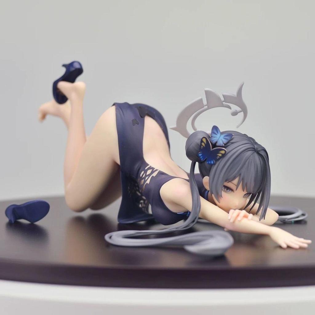 Fei Saki Kneeling Anime Figurine Ornament - Second-Dimensional Desktop Model Gift