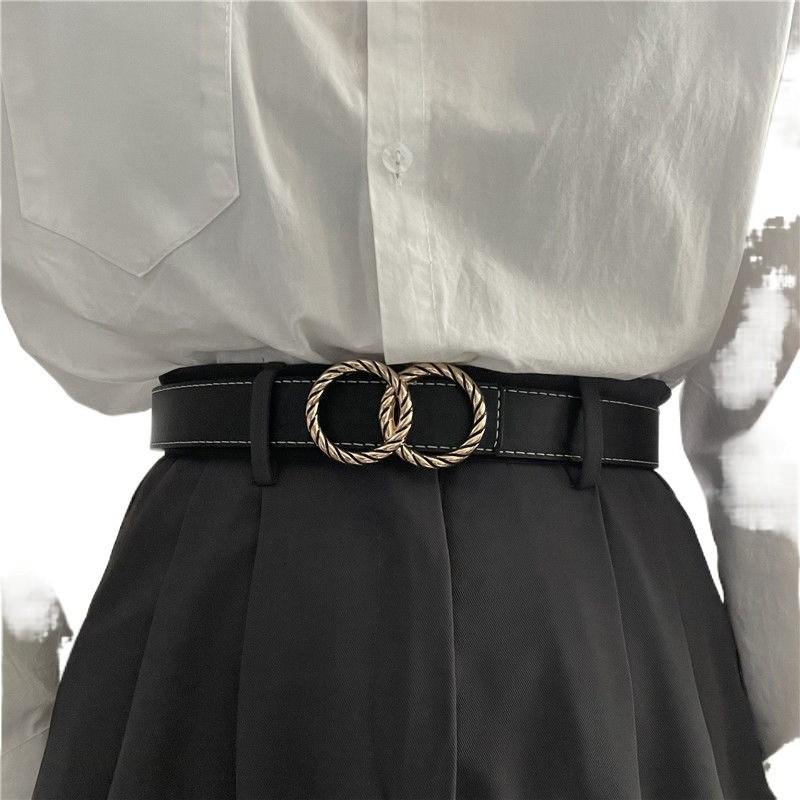 Elegant Pu Material Womens Belt With Smooth Buckle Perfect For Jeans And Casual Wear