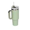 Insulated Stainless Steel Mug With Straw For Car 304 Steel 12-24 Hours Thermal Performance