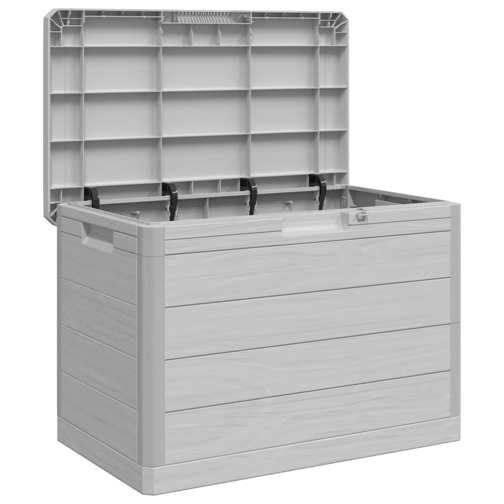 Outdoor Cushion Box Gray 77.5 X 44.5 X 53 Cm Polypropylene