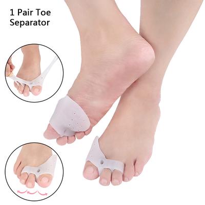 1Pair Silicone Bunion Toe Corrector Orthotics Straightener Separator Pain Relief
