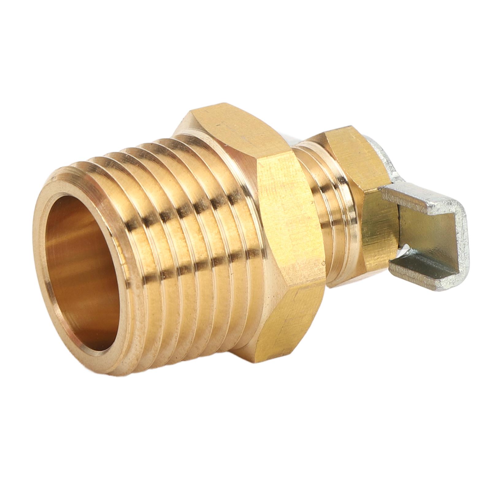 

RV Water Heater Drain Valve 1 2in NPT External Thread Leakage Proof Brass Replacement Drain Valve for RV and Trailer